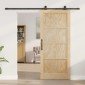 vidaXL Συρόμενη Πόρτα ORKDAL Φυσικό 86 x 198,5 cm Μασίφ Ξύλο Πεύκου