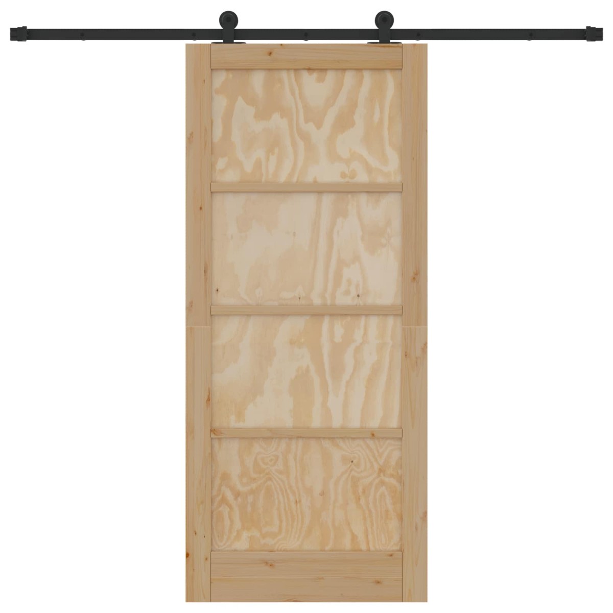 vidaXL Συρόμενη Πόρτα ORKDAL Φυσικό 86 x 198,5 cm Μασίφ Ξύλο Πεύκου