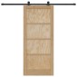 vidaXL Συρόμενη Πόρτα ORKDAL Φυσικό 86 x 198,5 cm Μασίφ Ξύλο Πεύκου