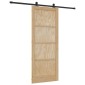 vidaXL Συρόμενη Πόρτα ORKDAL Φυσικό 86 x 211 cm Μασίφ Ξύλο Πεύκου