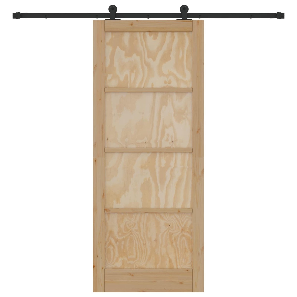 vidaXL Συρόμενη Πόρτα ORKDAL Φυσικό 86 x 211 cm Μασίφ Ξύλο Πεύκου