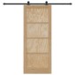 vidaXL Συρόμενη Πόρτα ORKDAL Φυσικό 86 x 211 cm Μασίφ Ξύλο Πεύκου