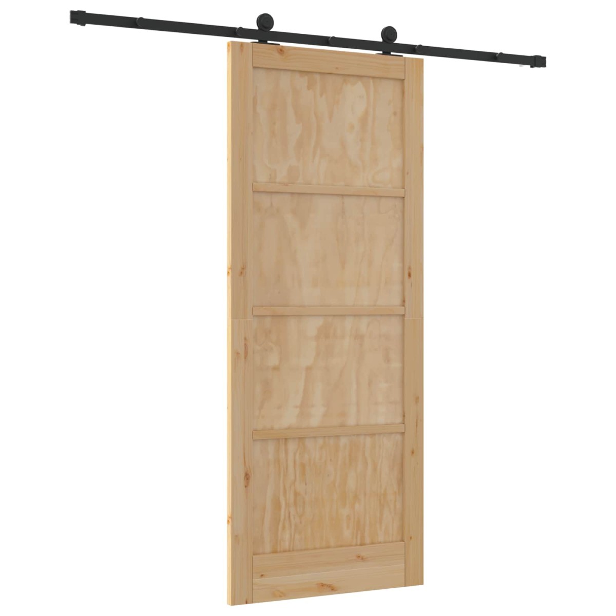 vidaXL Συρόμενη Πόρτα ORKDAL Φυσικό 86 x 211 cm Μασίφ Ξύλο Πεύκου