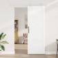 vidaXL Συρόμενη Πόρτα Λευκό 83 x 232 εκ. Μασίφ Ξύλο Πεύκου
