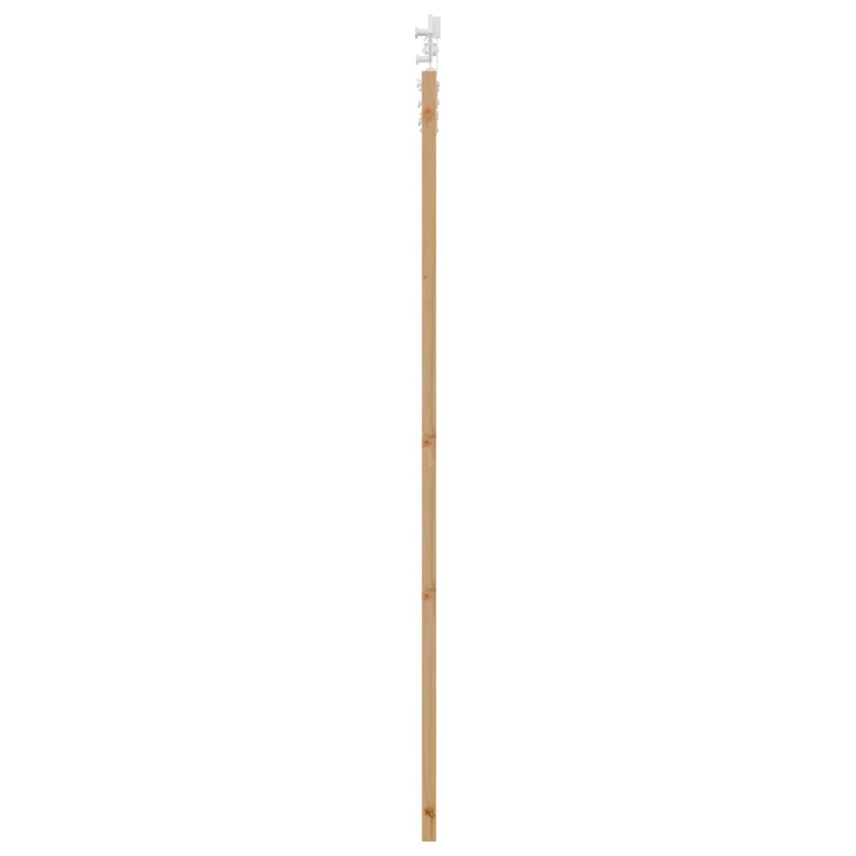 vidaXL Συρόμενη Πόρτα Φυσικό και Λευκό 86 x 198,5 cm Μασίφ Ξύλο Πεύκου