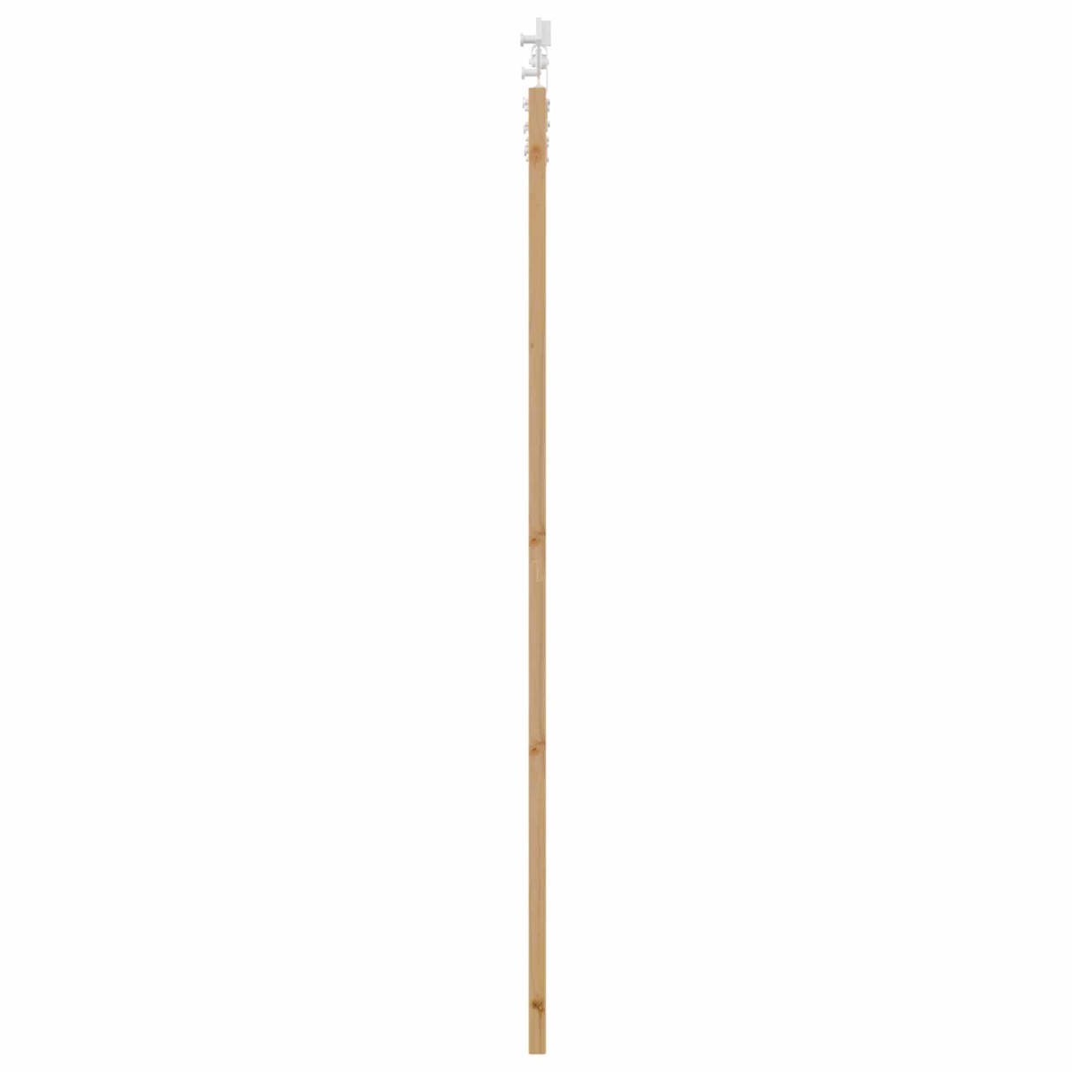 vidaXL Συρόμενη Πόρτα Φυσικό και Λευκό 86 x 211 cm Μασίφ Ξύλο Πεύκου