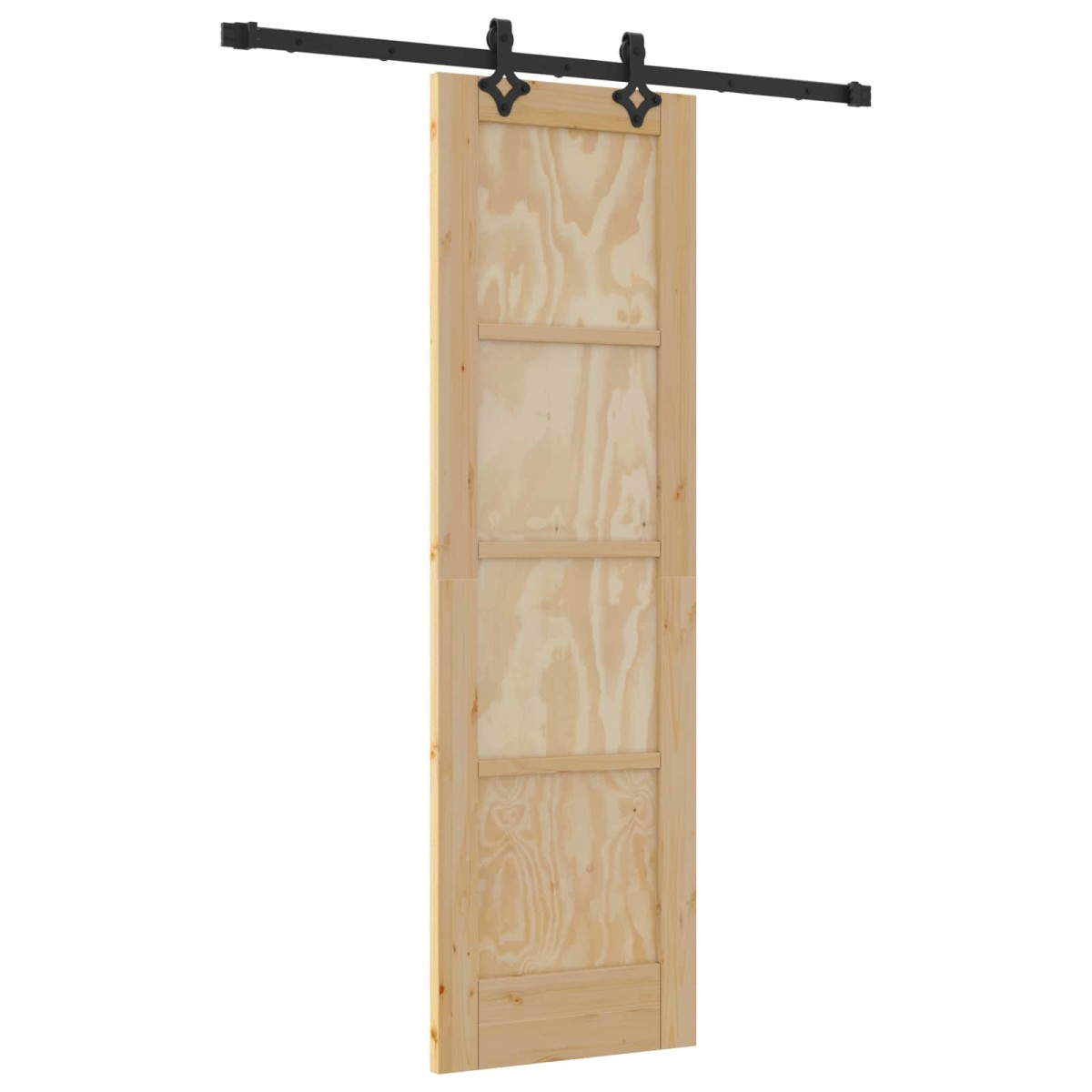 vidaXL Συρόμενη Πόρτα ORKDAL Φυσικό 61 x 198,5 εκ. Μασίφ Ξύλο Πεύκου