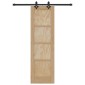 vidaXL Συρόμενη Πόρτα ORKDAL Φυσικό 61 x 198,5 εκ. Μασίφ Ξύλο Πεύκου