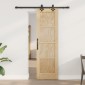 vidaXL Συρόμενη Πόρτα ORKDAL Φυσικό 61 x 198,5 εκ. Μασίφ Ξύλο Πεύκου