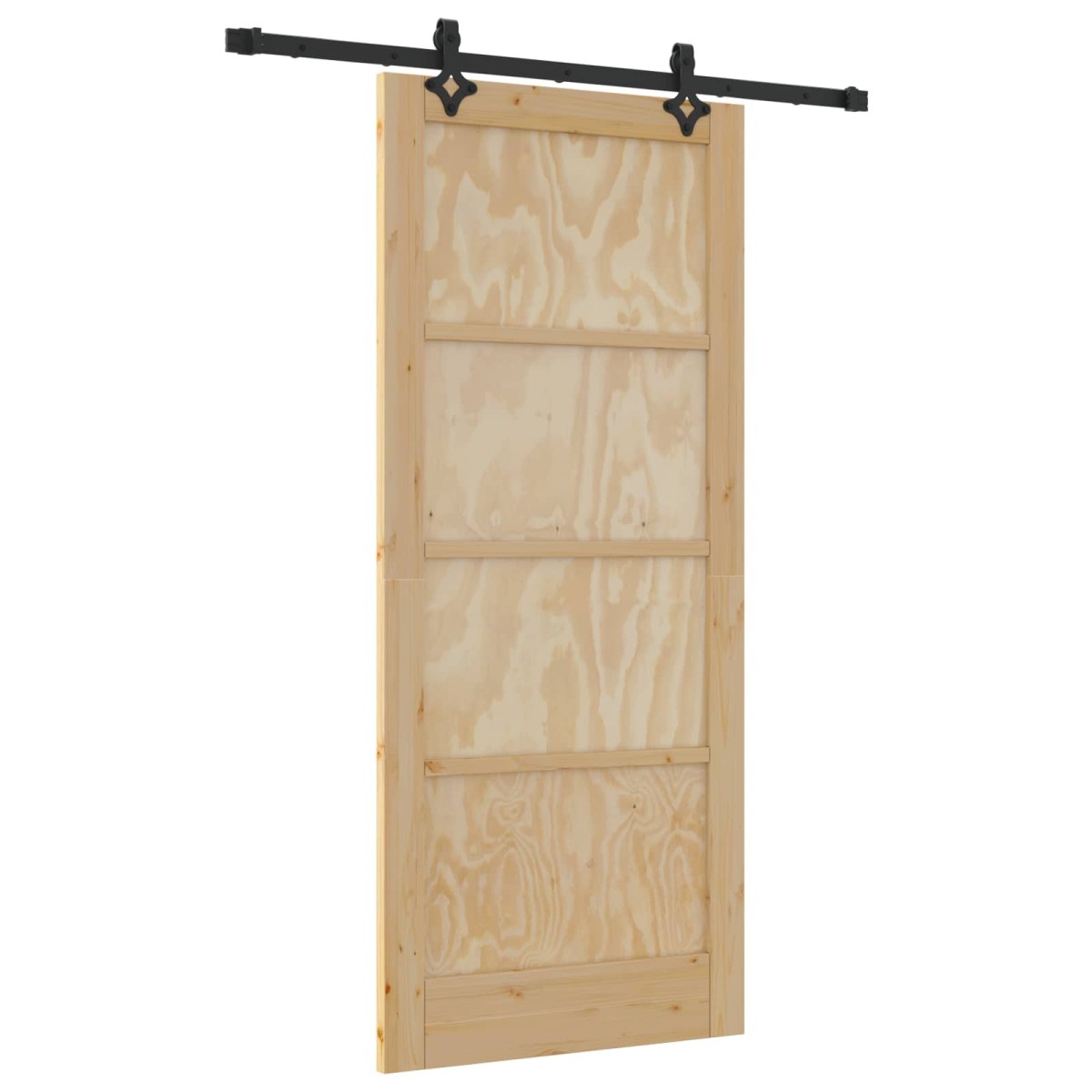 vidaXL Συρόμενη Πόρτα ORKDAL Φυσικό 86 x 198,5 cm Μασίφ Ξύλο Πεύκου