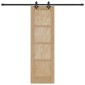 vidaXL Συρόμενη Πόρτα ORKDAL Φυσικό 61 x 198,5 εκ. Μασίφ Ξύλο Πεύκου