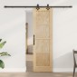 vidaXL Συρόμενη Πόρτα ORKDAL Φυσικό 61 x 198,5 εκ. Μασίφ Ξύλο Πεύκου