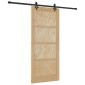 vidaXL Συρόμενη Πόρτα ORKDAL Φυσικό 86 x 198,5 cm Μασίφ Ξύλο Πεύκου