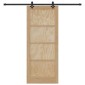 vidaXL Συρόμενη Πόρτα ORKDAL Φυσικό 86 x 211 cm Μασίφ Ξύλο Πεύκου