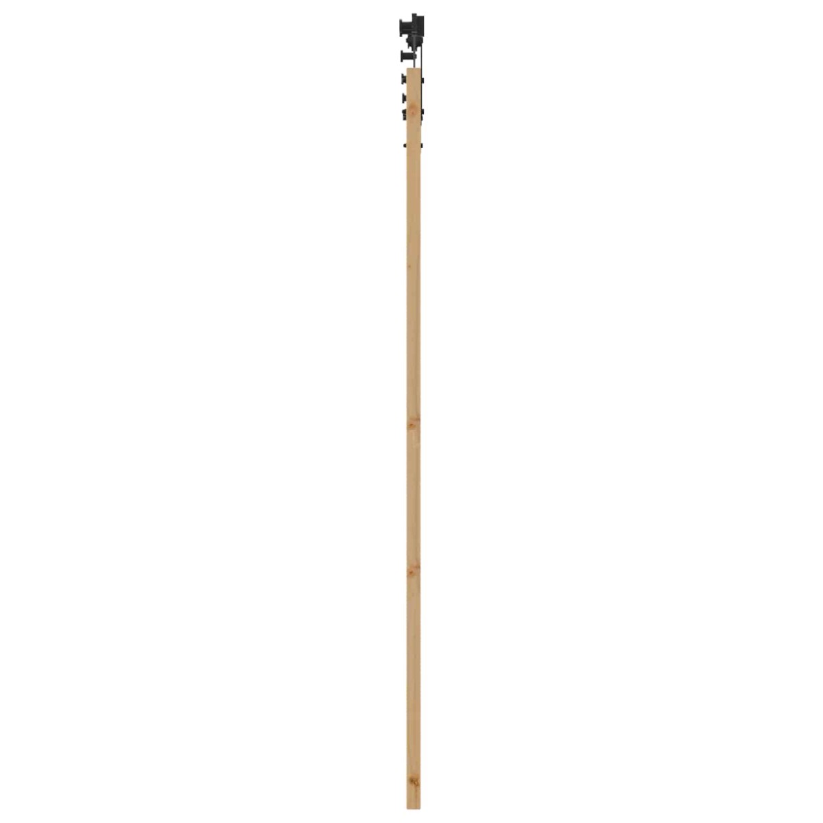vidaXL Συρόμενη Πόρτα ORKDAL Φυσικό και Μαύρο 86 x 198,5 cm