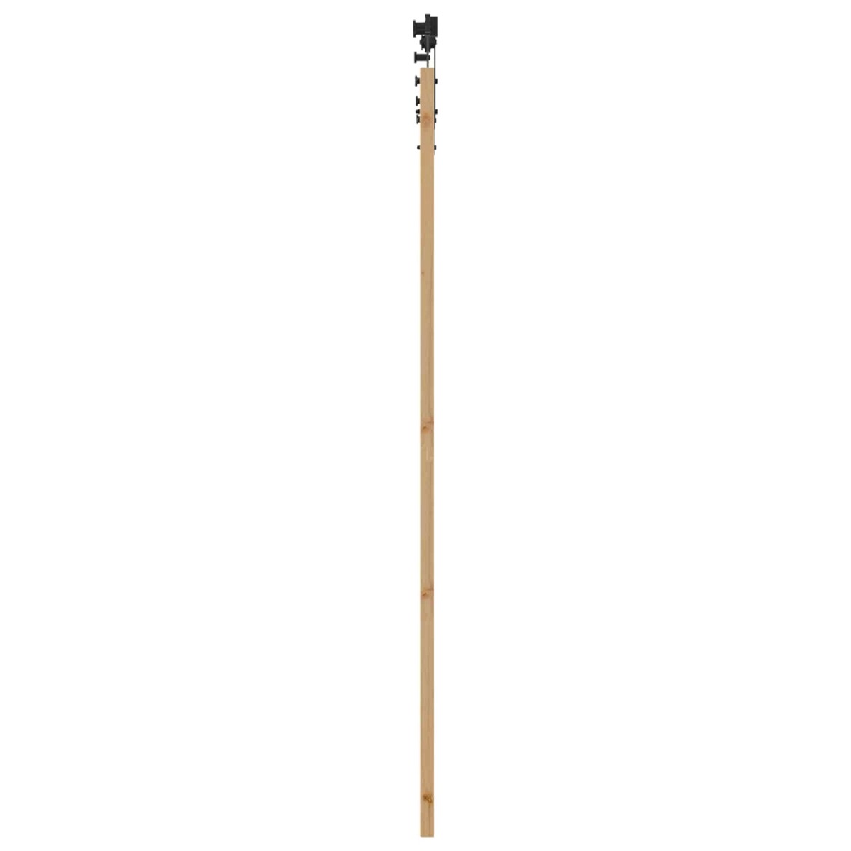 vidaXL Συρόμενη Πόρτα ORKDAL Φυσικό και Μαύρο 86 x 211 cm