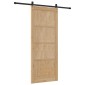 vidaXL Συρόμενη Πόρτα ORKDAL Φυσικό και Μαύρο 86 x 211 cm