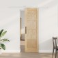 vidaXL Συρόμενη Πόρτα ORKDAL Φυσικό και Λευκό 61 x 198,5 εκ.