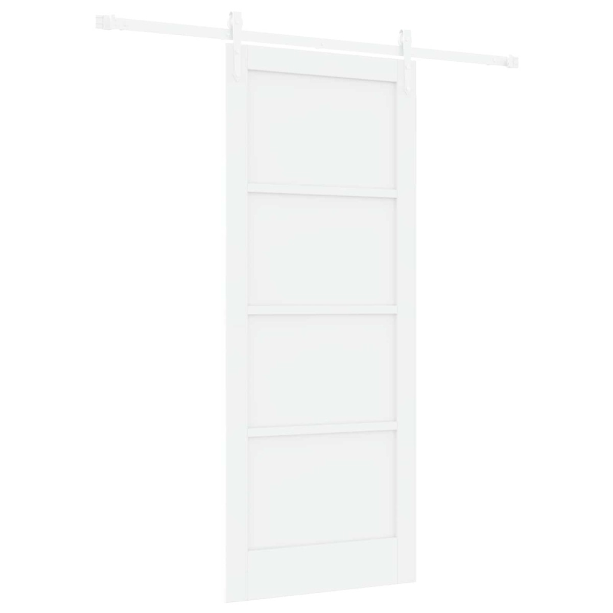 vidaXL Συρόμενη Πόρτα ORKDAL Λευκό 83 x 202 εκ. Μασίφ Ξύλο Πεύκου
