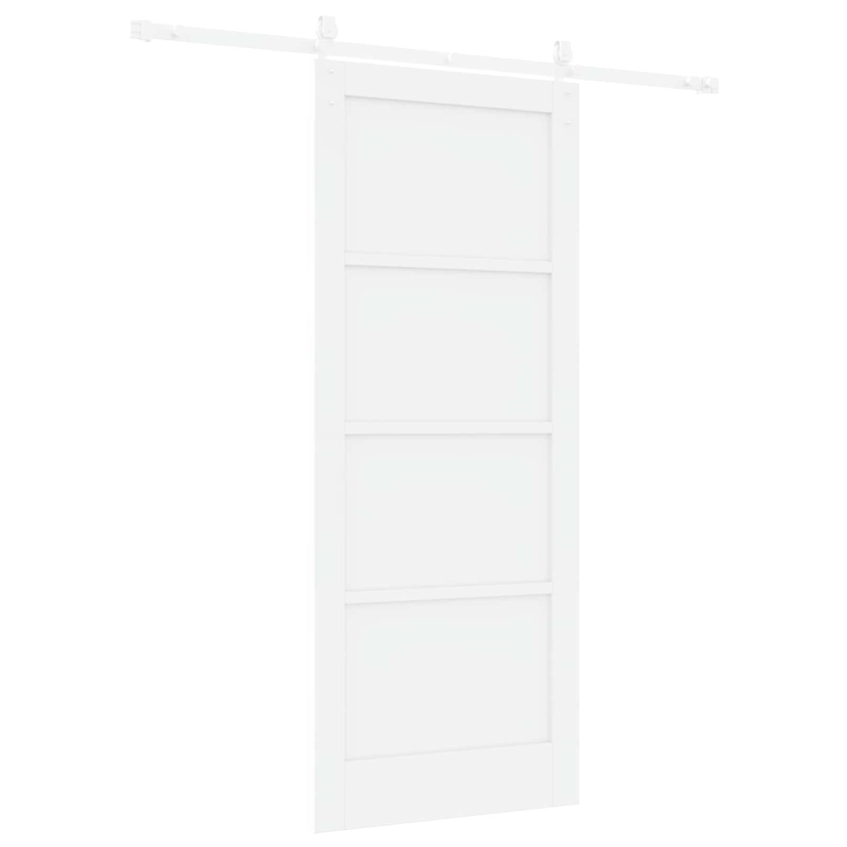 vidaXL Συρόμενη Πόρτα ORKDAL Λευκό 83 x 202 εκ. Μασίφ Ξύλο Πεύκου