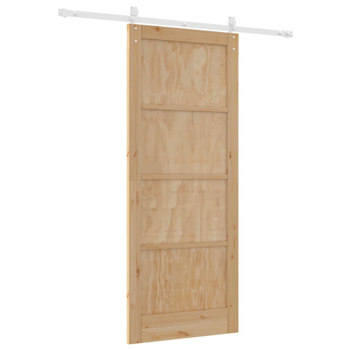 vidaXL Συρόμενη Πόρτα ORKDAL Φυσικό και Λευκό 86 x 211 cm
