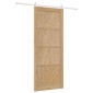 vidaXL Συρόμενη Πόρτα ORKDAL Φυσικό και Λευκό 86 x 211 cm