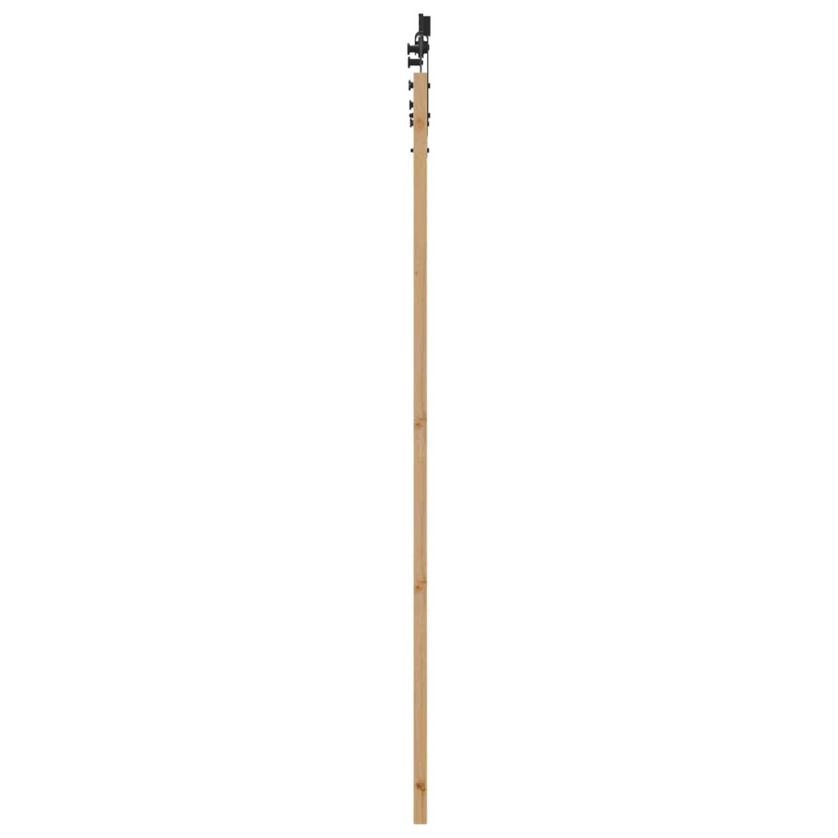vidaXL Συρόμενη Πόρτα ORKDAL Φυσικό και Μαύρο 86 x 211 cm
