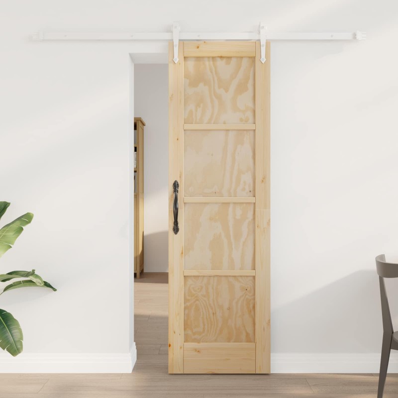 vidaXL Συρόμενη Πόρτα ORKDAL Φυσικό και Λευκό 61 x 198,5 εκ.