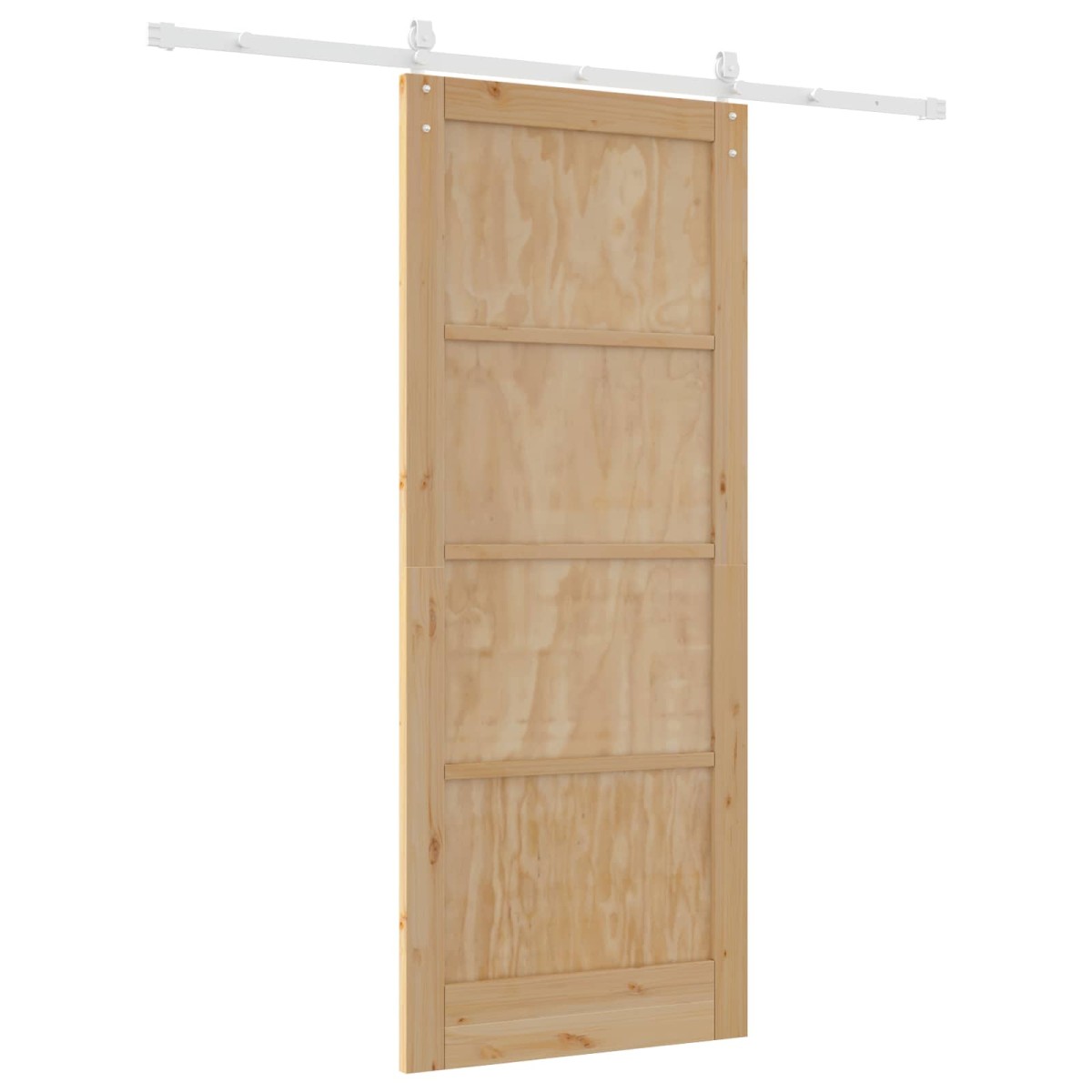 vidaXL Συρόμενη Πόρτα ORKDAL Φυσικό και Λευκό 86 x 211 cm