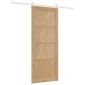 vidaXL Συρόμενη Πόρτα ORKDAL Φυσικό και Λευκό 86 x 211 cm
