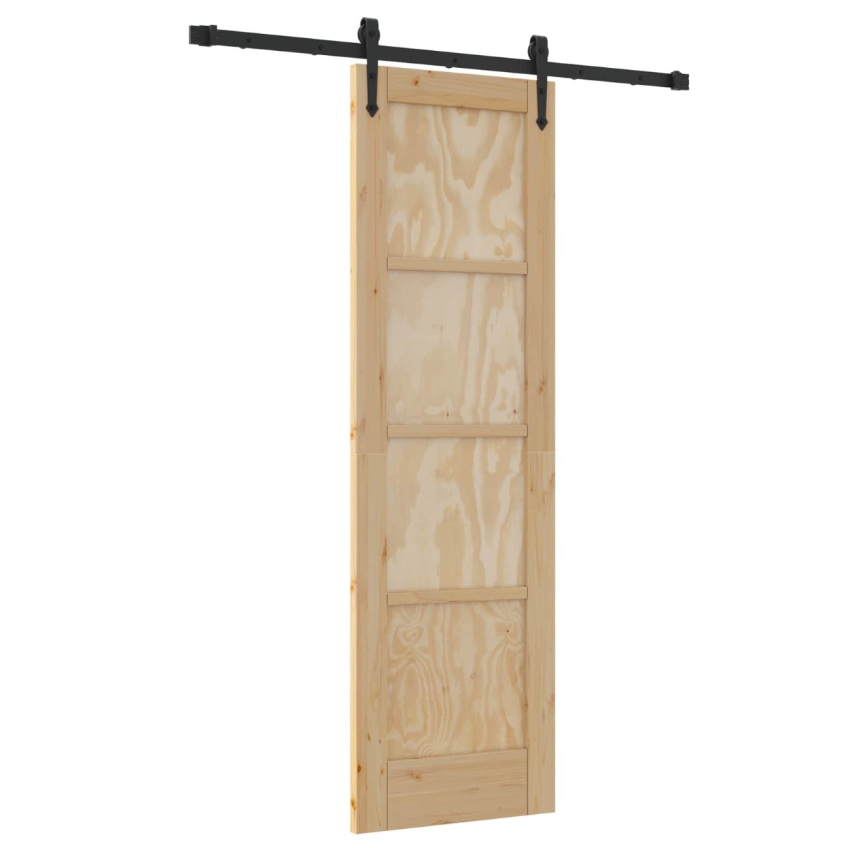 vidaXL Συρόμενη Πόρτα ORKDAL Φυσικό 61 x 198,5 εκ. Μασίφ Ξύλο Πεύκου