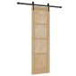 vidaXL Συρόμενη Πόρτα ORKDAL Φυσικό 61 x 198,5 εκ. Μασίφ Ξύλο Πεύκου