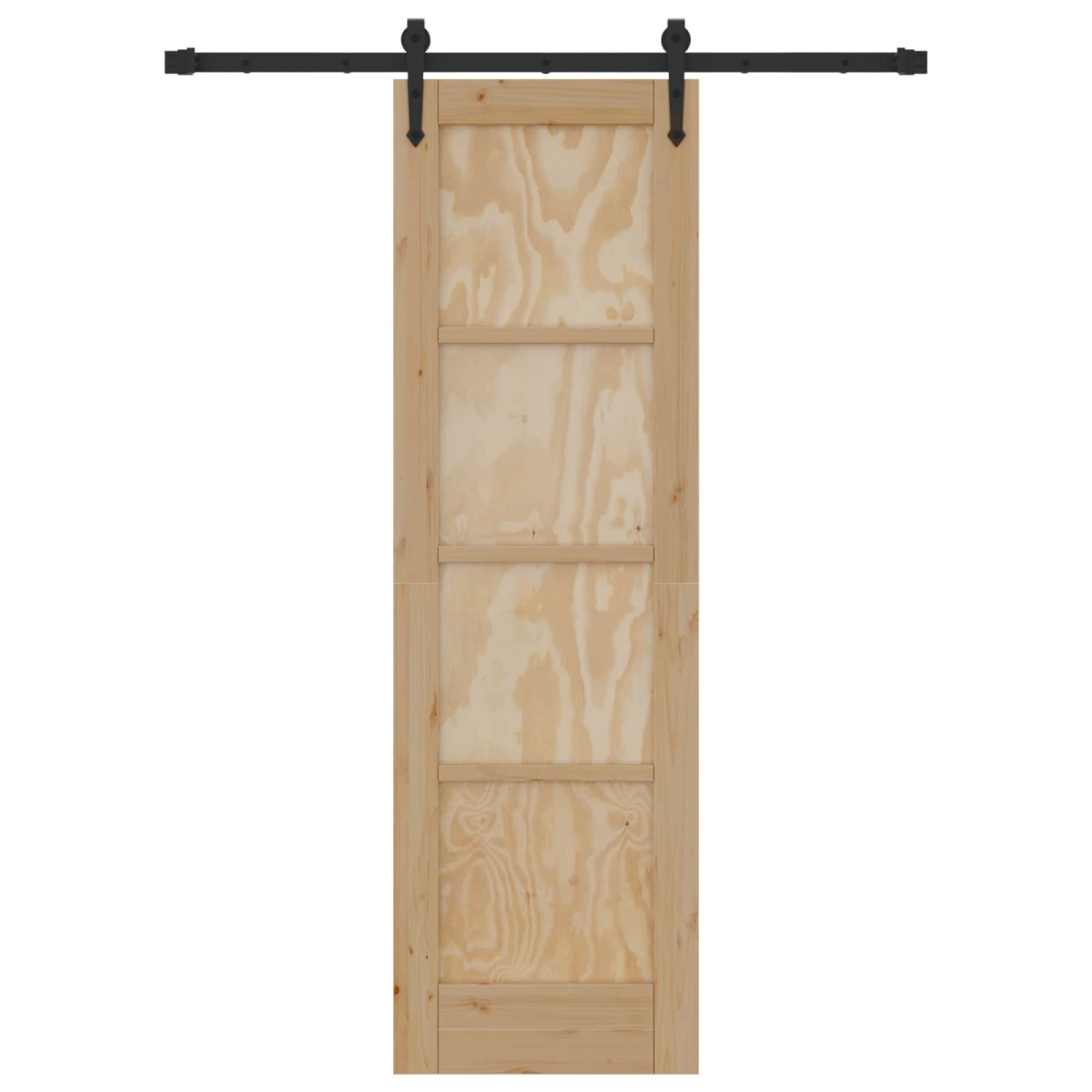vidaXL Συρόμενη Πόρτα ORKDAL Φυσικό 61 x 198,5 εκ. Μασίφ Ξύλο Πεύκου