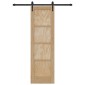 vidaXL Συρόμενη Πόρτα ORKDAL Φυσικό 61 x 198,5 εκ. Μασίφ Ξύλο Πεύκου