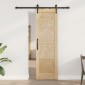 vidaXL Συρόμενη Πόρτα ORKDAL Φυσικό 61 x 198,5 εκ. Μασίφ Ξύλο Πεύκου