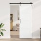 vidaXL Συρόμενη Πόρτα ORKDAL Λευκό 83 x 232 εκ. Μασίφ Ξύλο Πεύκου