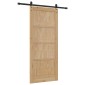 vidaXL Συρόμενη Πόρτα ORKDAL Φυσικό 86 x 198,5 cm Μασίφ Ξύλο Πεύκου