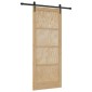 vidaXL Συρόμενη Πόρτα ORKDAL Φυσικό 86 x 211 cm Μασίφ Ξύλο Πεύκου