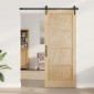vidaXL Συρόμενη Πόρτα ORKDAL Φυσικό 86 x 211 cm Μασίφ Ξύλο Πεύκου