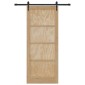 vidaXL Συρόμενη Πόρτα ORKDAL Φυσικό 86 x 211 cm Μασίφ Ξύλο Πεύκου