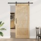 vidaXL Συρόμενη Πόρτα ORKDAL Φυσικό 86 x 211 cm Μασίφ Ξύλο Πεύκου