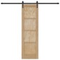 vidaXL Συρόμενη Πόρτα ORKDAL Φυσικό 61 x 198,5 εκ. Μασίφ Ξύλο Πεύκου