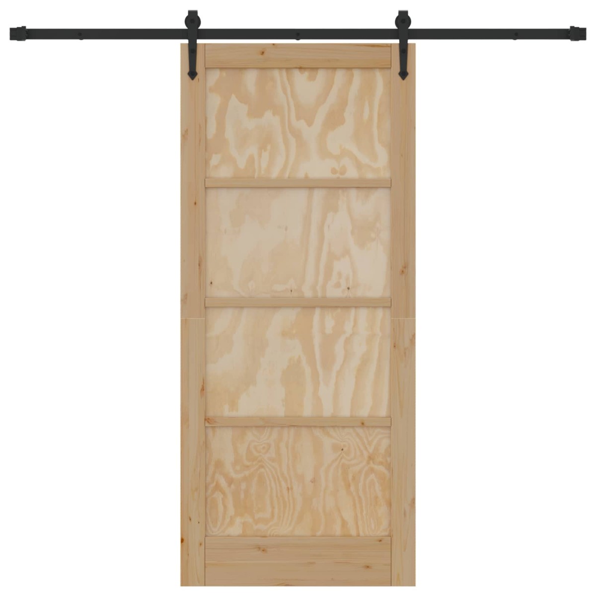 vidaXL Συρόμενη Πόρτα ORKDAL Φυσικό 86 x 198,5 cm Μασίφ Ξύλο Πεύκου