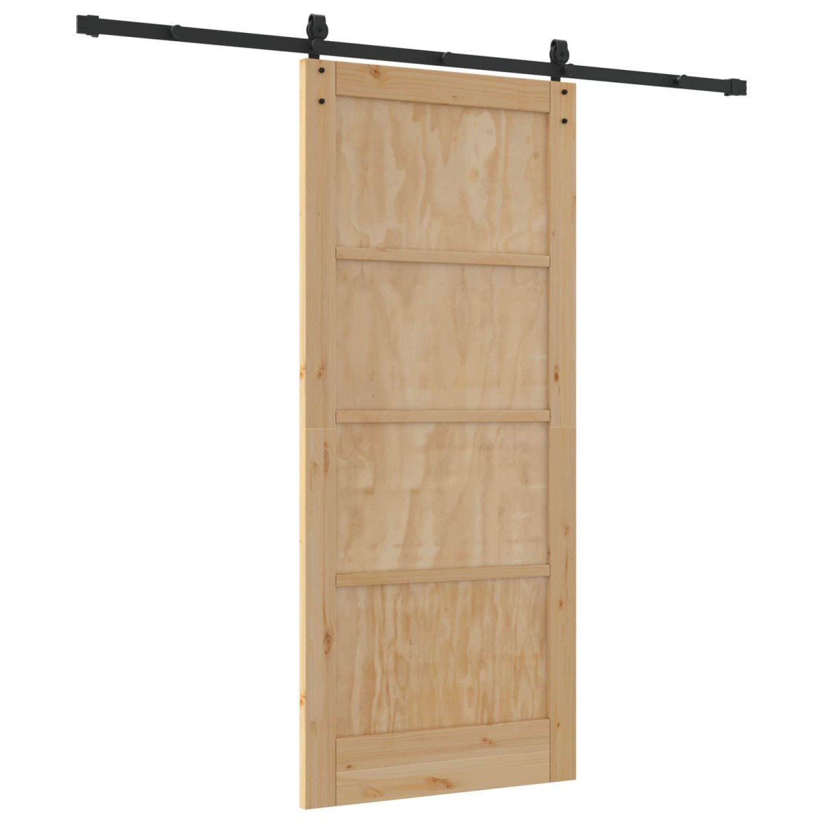 vidaXL Συρόμενη Πόρτα ORKDAL Φυσικό 86 x 198,5 cm Μασίφ Ξύλο Πεύκου