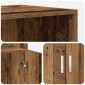 vidaXL Highboard Παλαιωμένο ξύλο 70 x 42,5 x 185 εκ Επεξεργασμένο Ξύλο