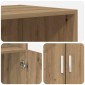 vidaXL Highboard Artisan Δρυς 70 x 42,5 x 185 εκ Επεξεργασμένο Ξύλο