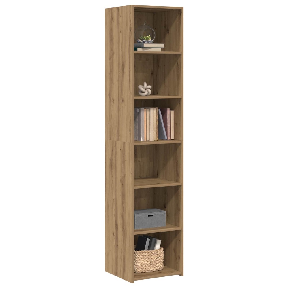 vidaXL Πλαϊνό γραφείο Artisan Δρυς 40 x 41 x 185 εκ.
