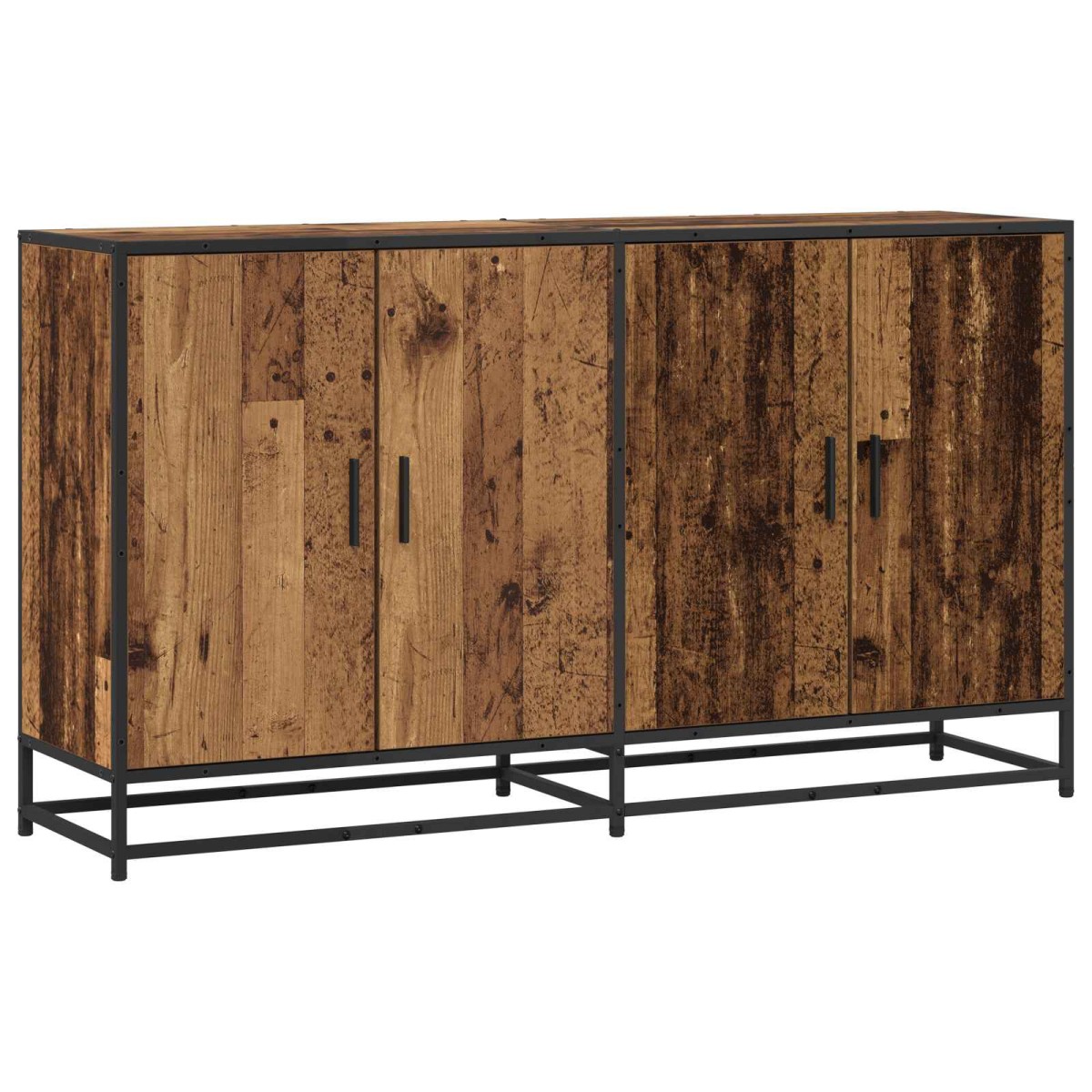 vidaXL Πλαϊνό γραφείο Παλαιωμένο ξύλο 134 x 35 x 76 εκ.