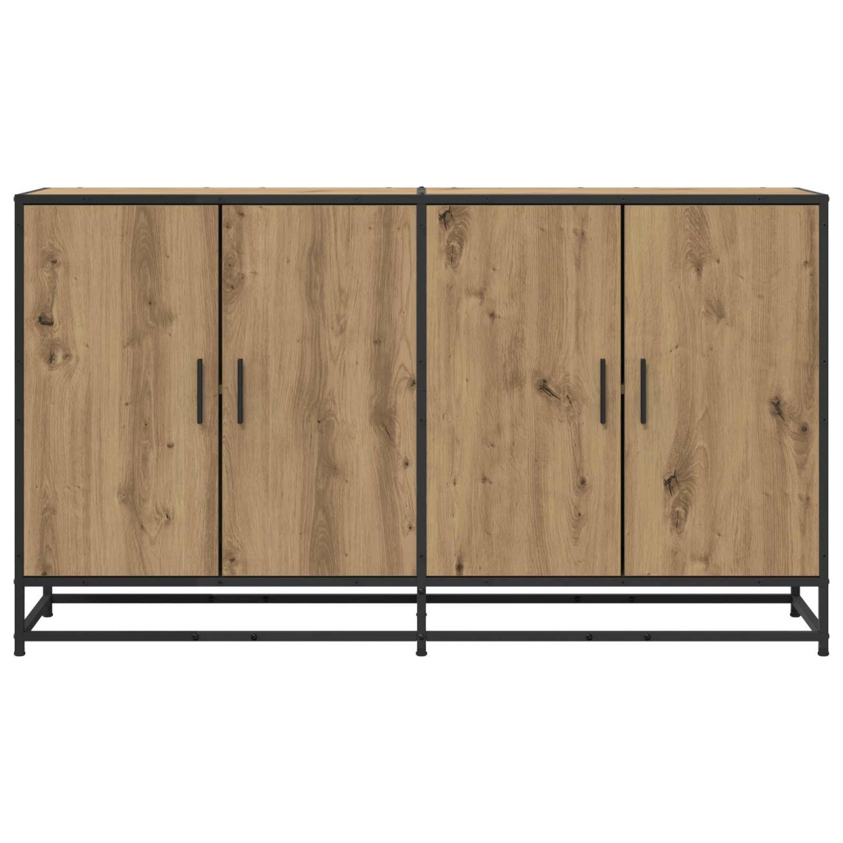 vidaXL Πλαϊνό γραφείο Artisan Δρυς 134 x 35 x 76 εκ.