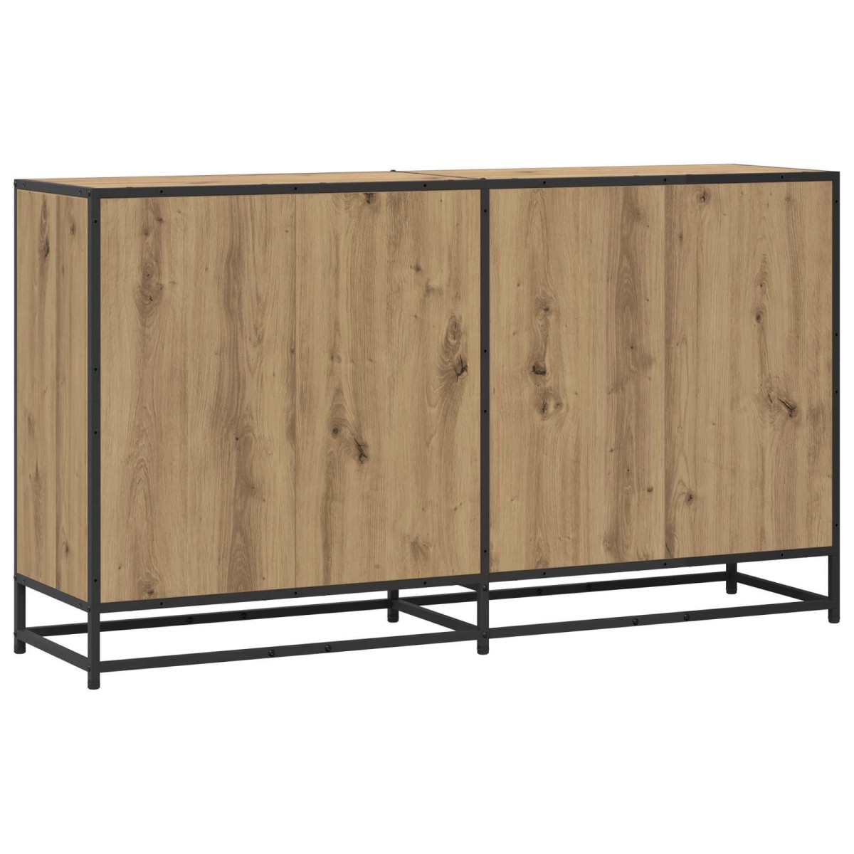 vidaXL Πλαϊνό γραφείο Artisan Δρυς 134 x 35 x 76 εκ.
